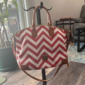 Red and white Chevron Style